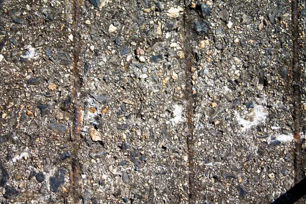 Textuur Betonnen Vloer Met Metalen Staven Die Werden Gebetonneerd — Stockfoto