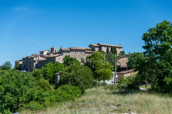 Ancient Village Macerino Hill Province Terni — Stock Photo, Image