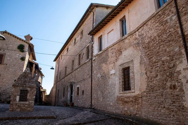 Macerino Italská Červen 2020 Dolní Náměstí Největší Palác Obci — Stock fotografie