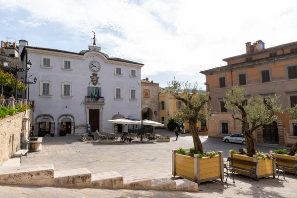 San Gemini Italy June 2020 Central Square Town San Gemini — ストック写真