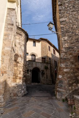 san gemini,italy june 13 2020 :architecture of the town of San Gemini in medieval times