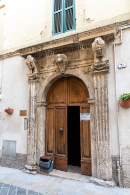 san gemini,italy june 13 2020 :architecture of the town of San Gemini in medieval times
