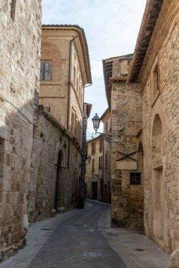san gemini,italy june 13 2020 :architecture of the town of San Gemini in medieval times
