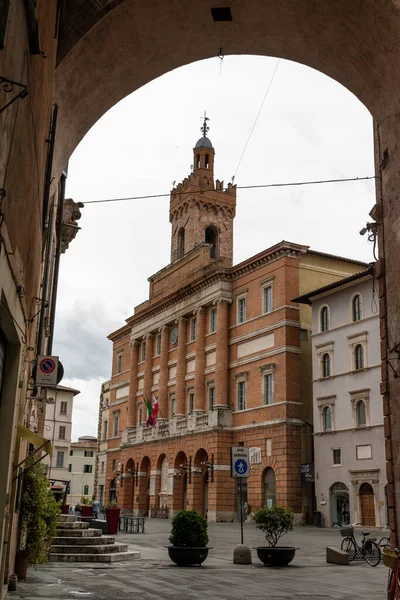 Foligno Italy Juni 2020 Gemeinde Foligno Große Struktur Mit Turm — Stockfoto