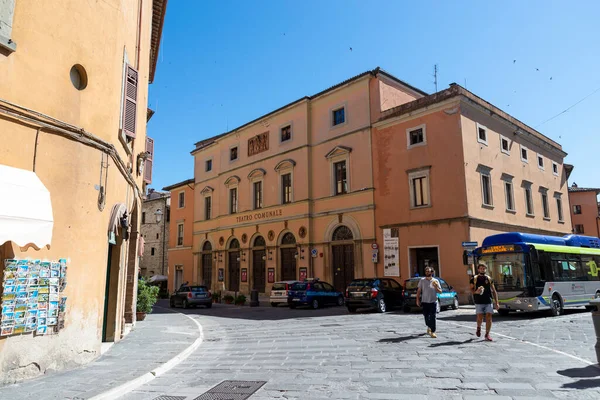 Todi Italia Junio 2020 Templo San Afortunado Todi Gran Campanario — Foto de Stock