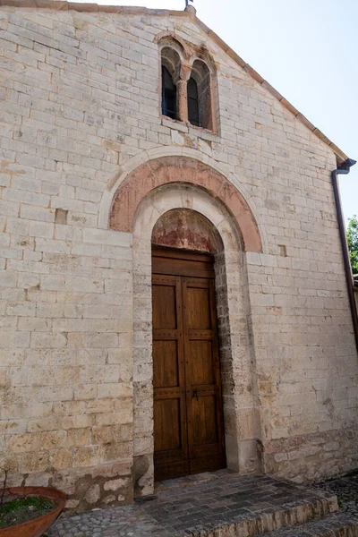 Spello Giugno 2020 Chiesa San Martino Spello Nella Zona Alta — Foto Stock