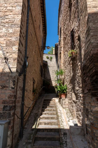 Spello Italy June 2020 Architecture Alleys Town Spello — Stock Photo, Image