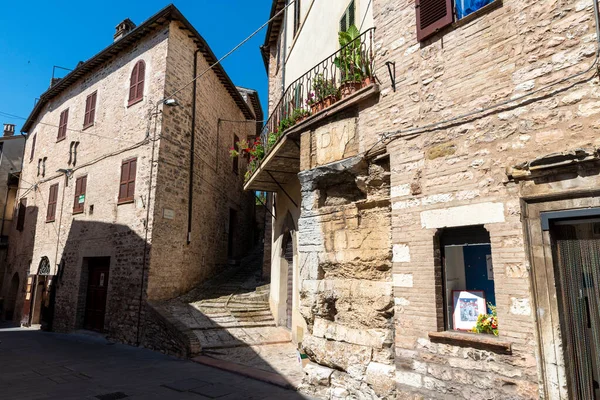 Spello Giugno 2020 Architettura Nei Vicoli Del Comune Spello — Foto Stock