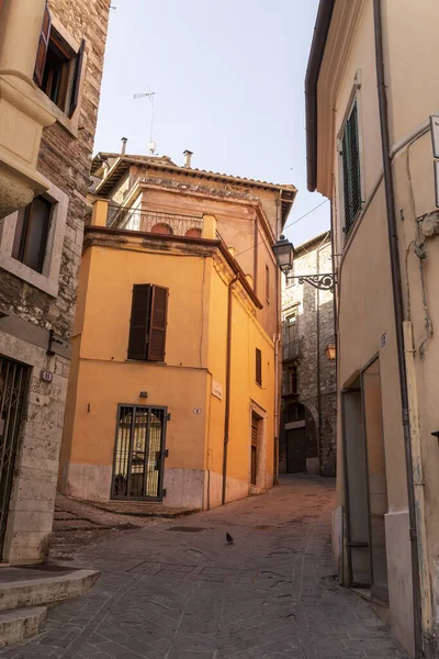 Narni Italy June 2020 Architecture Buildings Alleys Country Narni Sunny — Stock Photo, Image