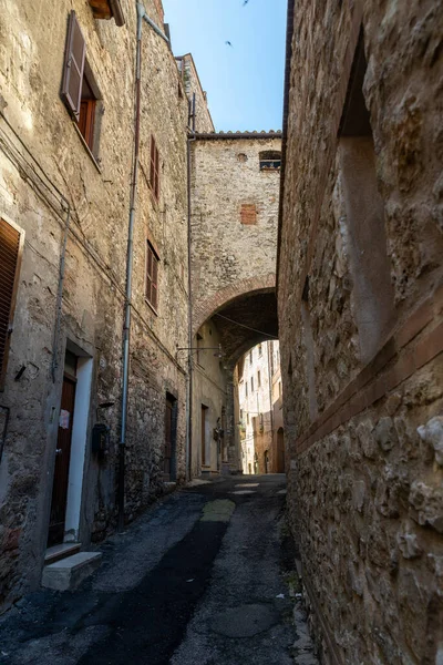 Narni Itália Junho 2020 Arquitetura Edifícios Becos País Narni Dia — Fotografia de Stock