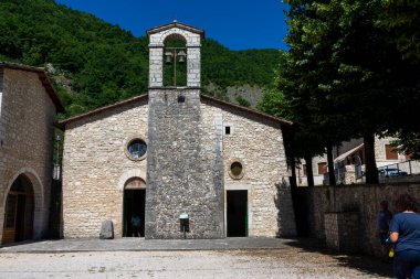 Rocca Porena, İtalya Temmuz 05: 2020: Perugia 'nın eski Rocca Porena Eyaleti