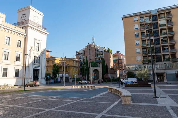 Terni Italia Julio 2020 Reloj Cuadrado Centro Ciudad Terni — Foto de Stock