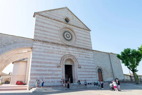 Assisi Italia Julio 2020 Basílica Santa Chiara Assisi Arquitectura —  Fotos de Stock