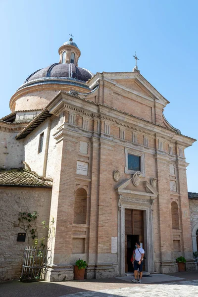 Assisi Itália Julho 2020 Igreja Nova Casa San Francesco Centro — Fotografia de Stock