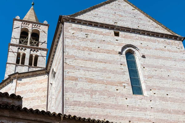 Assisi Luglio 2020 Basilica Santa Chiara Assisi Sua Architettura — Foto Stock