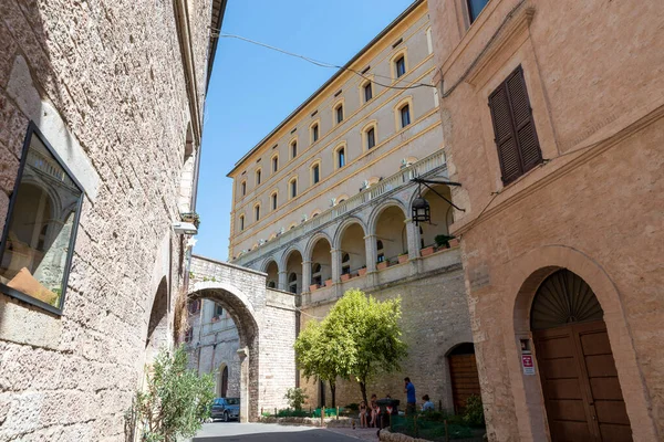 Assisi Italy July 2020 Architecture Streets Buildings Historical Center Assisi — 图库照片