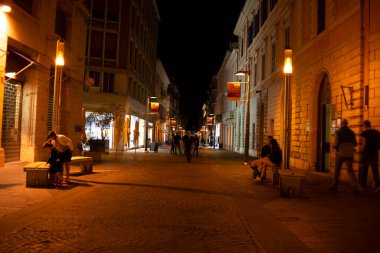 Terni, İtalya 15 Temmuz 2020: Cornelio Tacito, Terni şehir merkezinde.