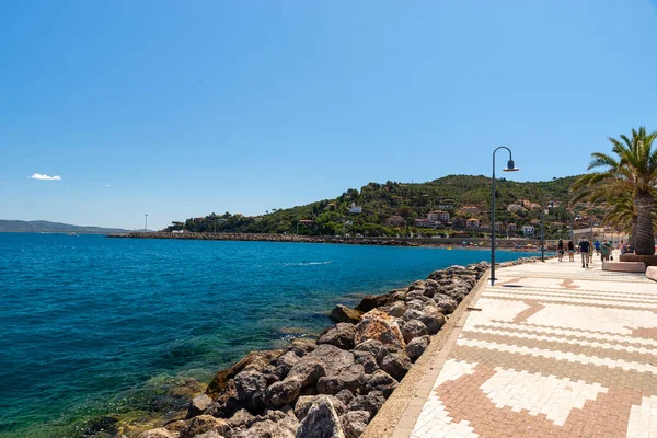 Porto Santo Stefano Ιταλία Ιουλίου 2020 Ακτή Γκρεμό Στο Porto — Φωτογραφία Αρχείου