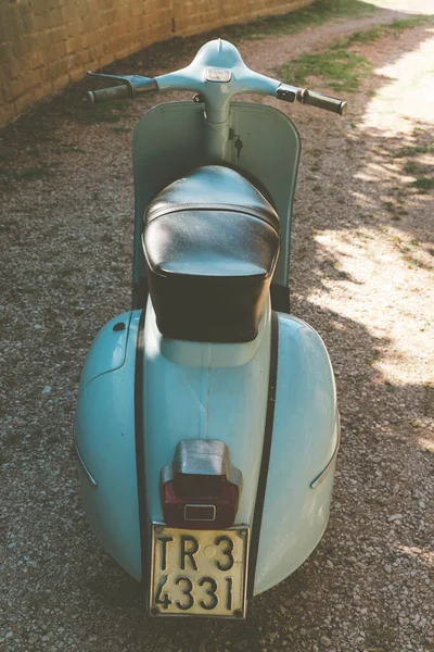 Terni Italy Julho 2020 Vespa Especial Piaggio Vintage Detalhe Parte — Fotografia de Stock