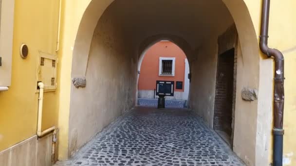 Callejón sant chiara de terni — Vídeos de Stock