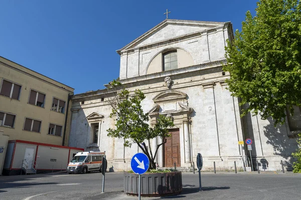 Spoleto Itali August 2020 Церква Мадонни Loreto Поруч Лікарнею Сполето — стокове фото
