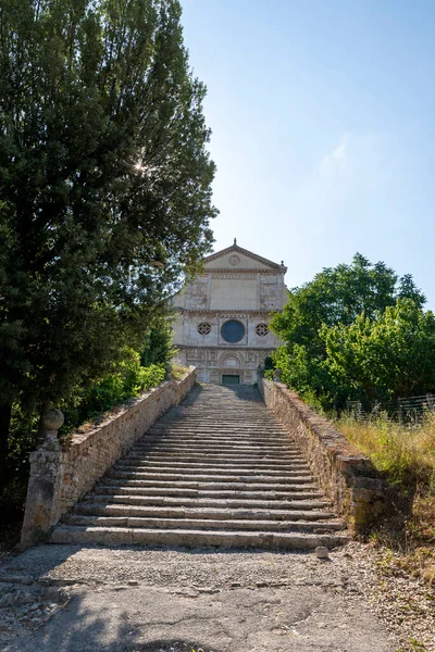 Spoleto Itali Agosto 2020 Iglesia San Pietro Moenia Camino Para — Foto de Stock