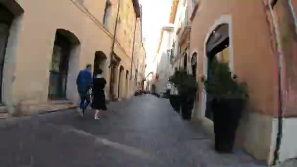 Hyper lapse of street rome of the city of terni — Stock Video