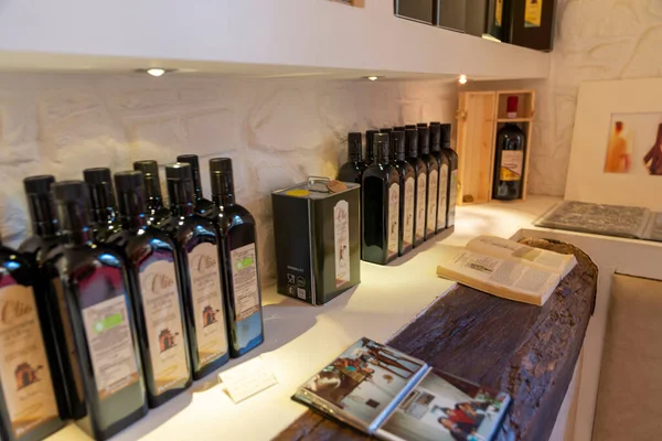 Montefalco Italie Août 2020 Vignoble Avec Vins Touristiques Ville Montefalco — Photo