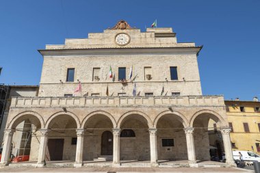 Montefalco, İtalya 13 Ağustos 2020: Montefalco Belediyesi