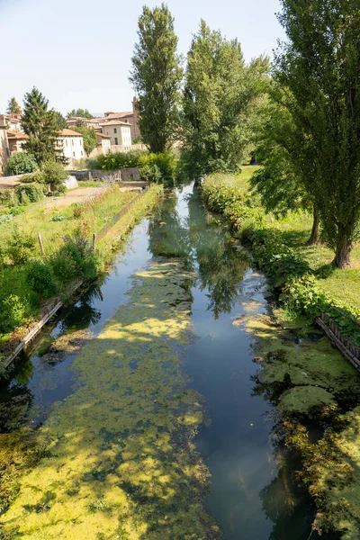 Piccolo Fiume Del Passo Fuori Dal Paese Bevagna Una Giornata — Foto Stock