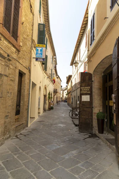 Bevagna Italia Agosto 2020 Arquitectura Calles Plazas Ciudad Bevagna — Foto de Stock