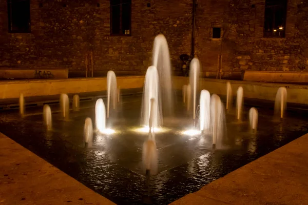 Terni Italy August 2020 Air Mancur Piazza Del Popolo Terni — Stok Foto