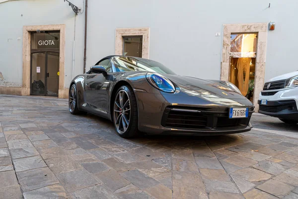 Terni Włochy Sierpień 2020 Porsche Luksusowy Samochód Sportowy Zaparkowany — Zdjęcie stockowe