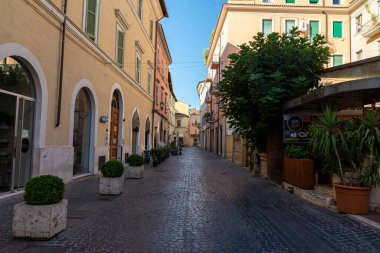 Terni, İtalya 21 Ağustos 2020 Via Fratini Terni 'nin merkezinde.