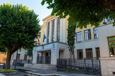 Terni, İtalya 21 Ağustos 2020 Terni 'nin merkezinde klasik dilbilimsel lise