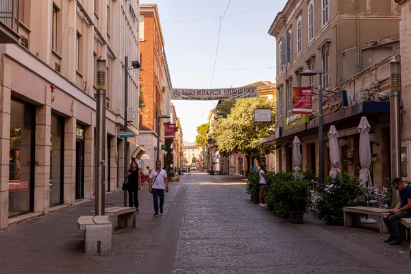 Terni Italia Agosto 2020 Curso Cornelio Tacito Centro Terni — Foto de Stock