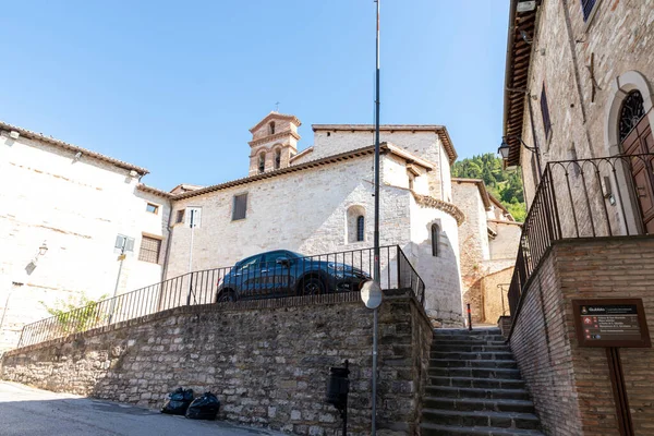 Gubbio Italia Agosto 2020 Iglesia San Marziale Ciudad Gubbio — Foto de Stock