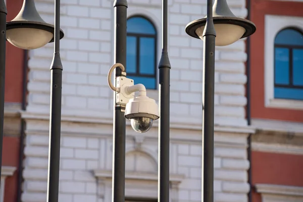 Terni Italia Septiembre 2020 Videocámara Colocada Ciudad Para Control —  Fotos de Stock