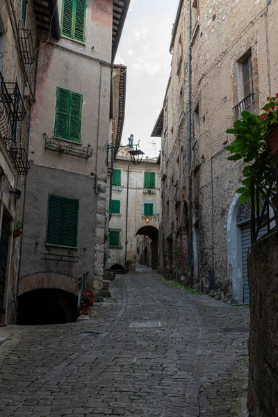Stroncone Italy September 2020 Architecture Alleys Buildings Country Stroncone — Stock Photo, Image