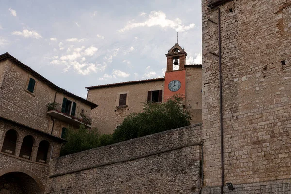 Stroncone Ιταλία Σεπτεμβρίου 2020 Εκκλησία Του Αγίου Νικολάου Στην Πόλη — Φωτογραφία Αρχείου