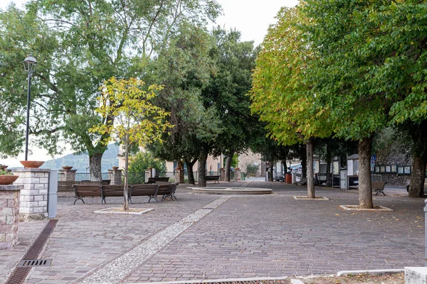 Stroncone Włochy Wrzesień 2020 Miejskie Ogrody Miejscowości Stroncone — Zdjęcie stockowe