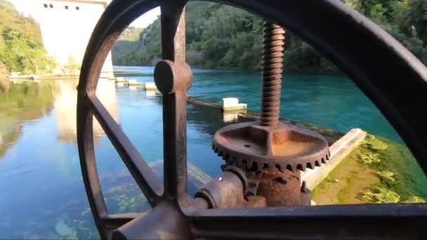 Stifone Narni Localité Avec Eau Bleue Dans Province Terni — Video