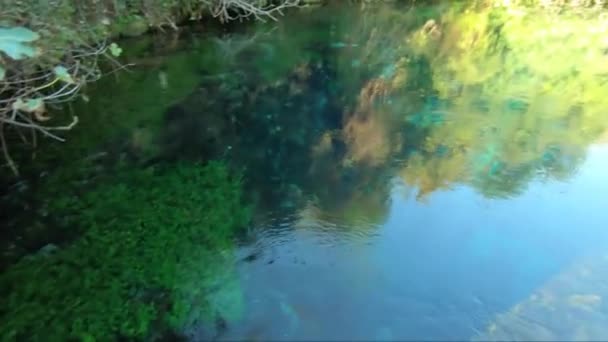 Stifone Narni Ortschaft Mit Blauem Wasser Der Provinz Terni — Stockvideo