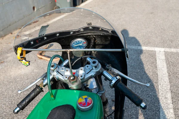 Terni Italy September 2020 Detail Vintage Benelli 250 Motorcycle — Stock Photo, Image