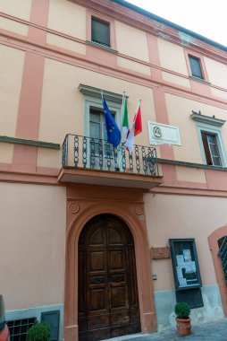 acquasparta, İtalya 21 Eylül 2020: Acquasparta belediyesinin merkezi.