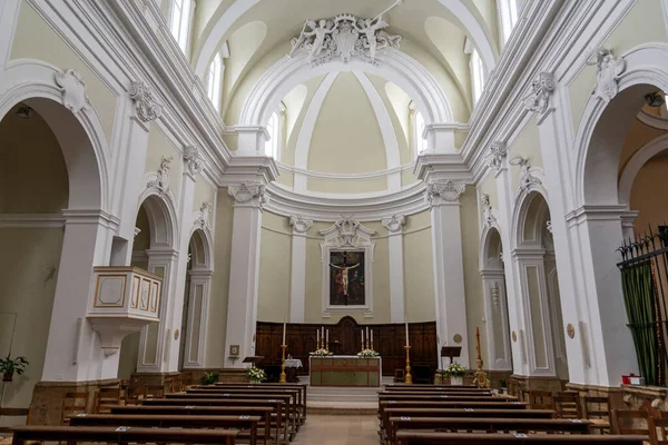 Acquasparta Italy September 2020 Interior Cathedral Santa Cecilia Town Acquasparta — Stock Photo, Image