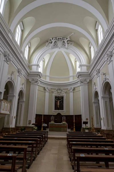 Acquasparta Italie Septembre 2020 Intérieur Cathédrale Santa Cecilia Dans Ville — Photo