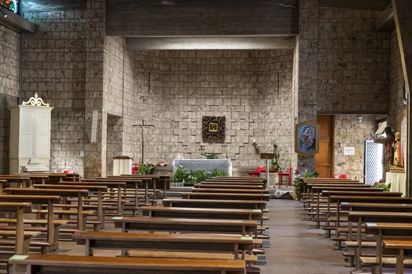 Terni Italie Septembre 2020 Intérieur Église San Cristoforo Dans Centre — Photo