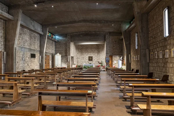 Terni Italy September 2020 Interiör Kyrkan San Cristoforo Centrum Terni — Stockfoto