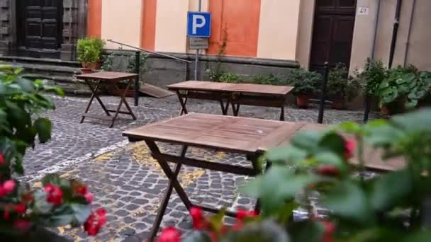 Church of San Silvestro in the center of nepi — Stock Video